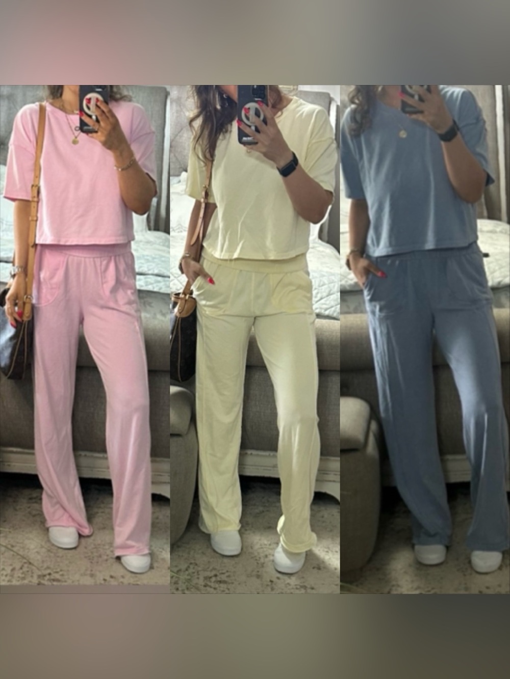 New🩷 Pretty in Pink & Baby Blues & Buttercup Cozy Lounge Set